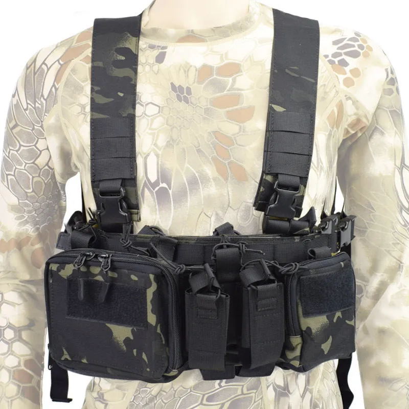 Lightweight 1000D Camouflage Chest Hanging Multifunctional Vest