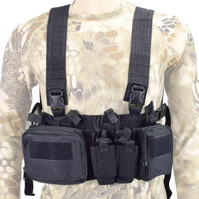 Lightweight 1000D Camouflage Chest Hanging Multifunctional Vest