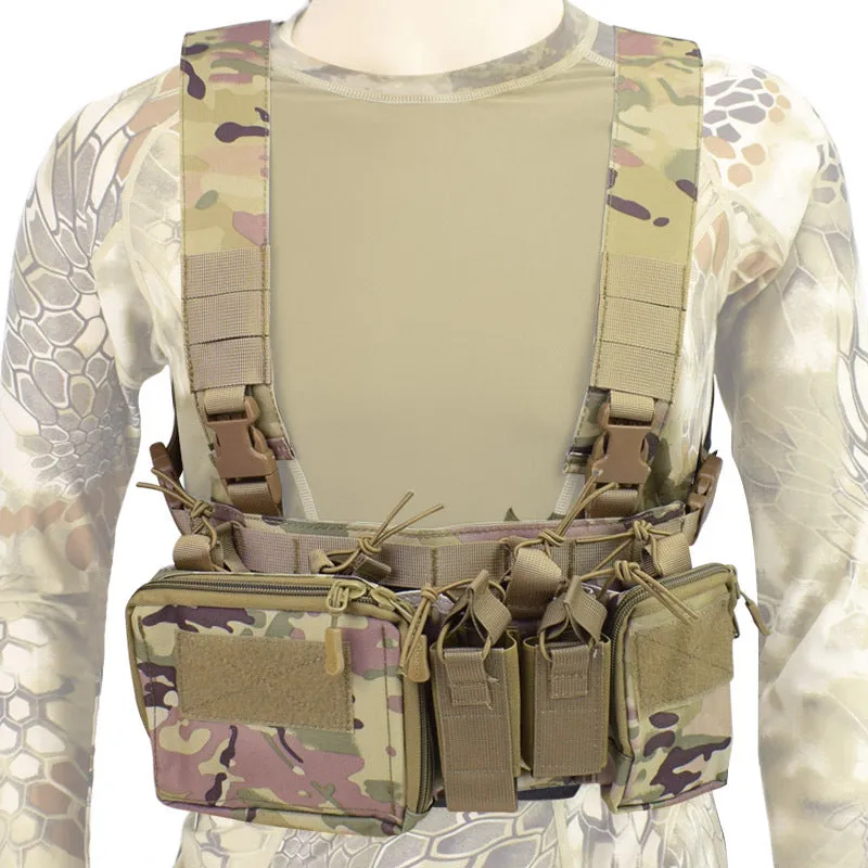 Lightweight 1000D Camouflage Chest Hanging Multifunctional Vest