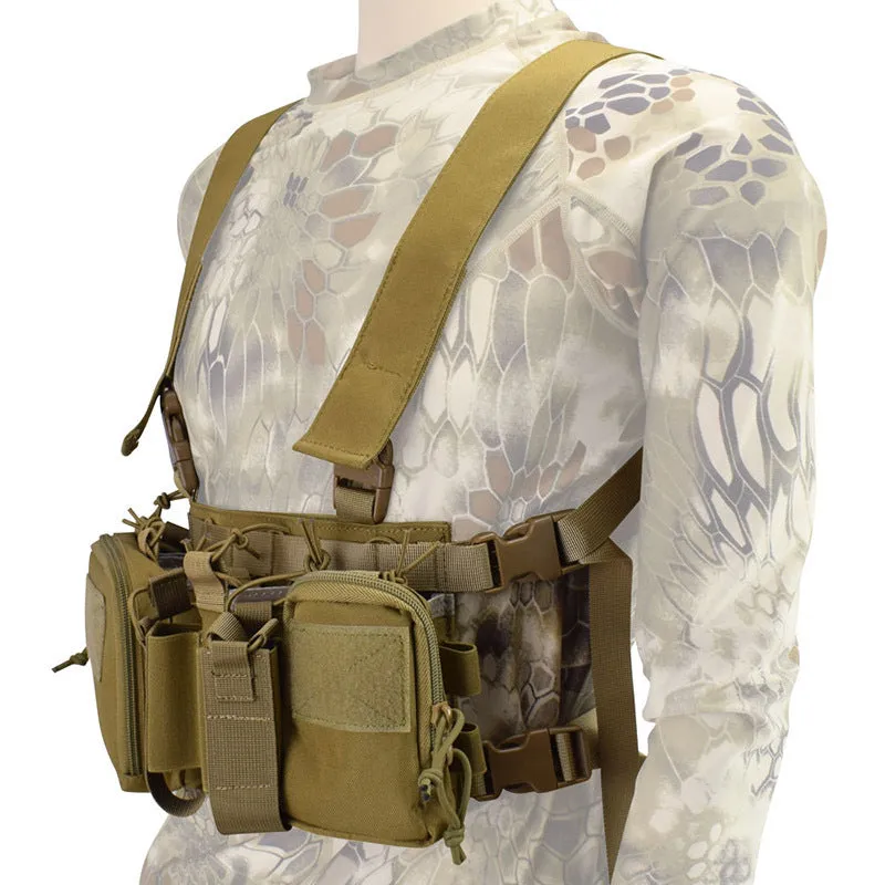 Lightweight 1000D Camouflage Chest Hanging Multifunctional Vest