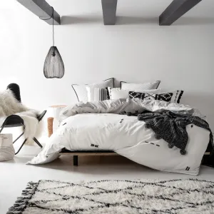 Linen House White Isabel Duvet Cover Set