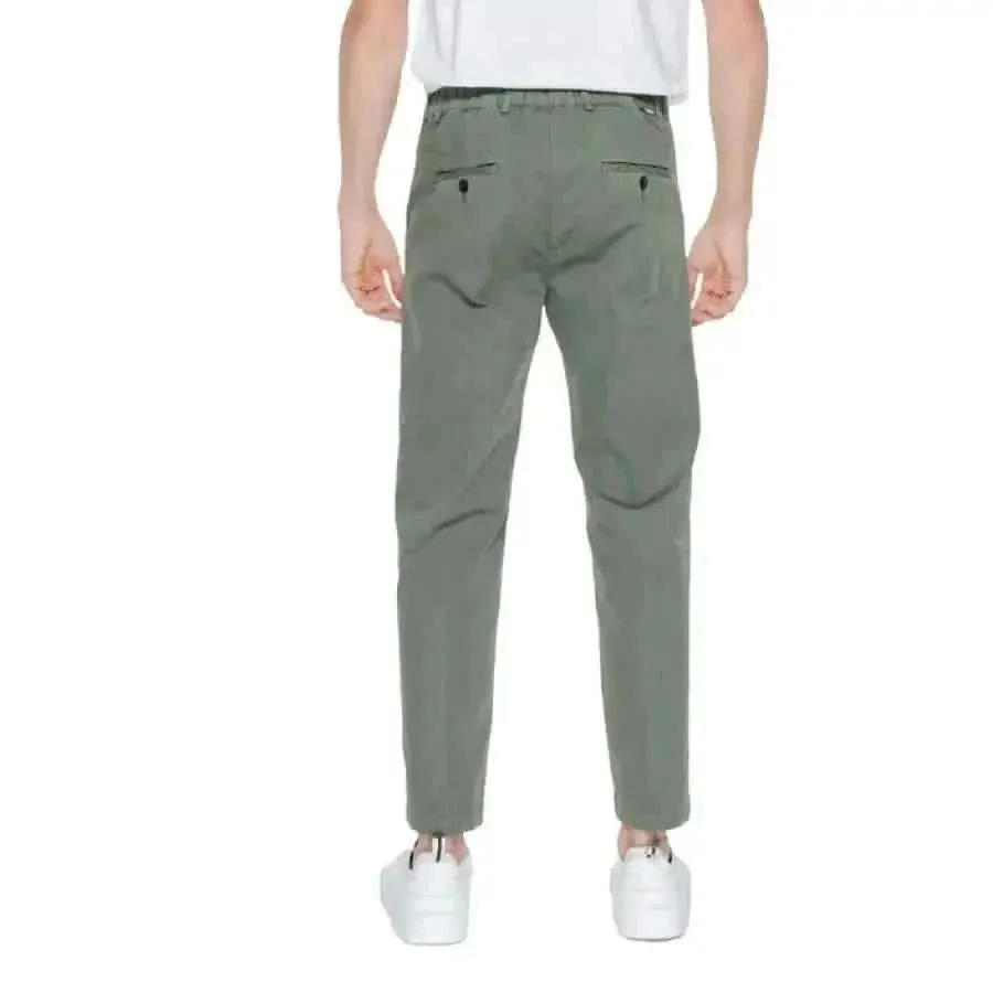 Liu Jo Men's Green Trousers with Pockets