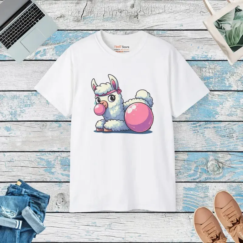 Llama Drama Ultra Cotton Tee Whimsical Style