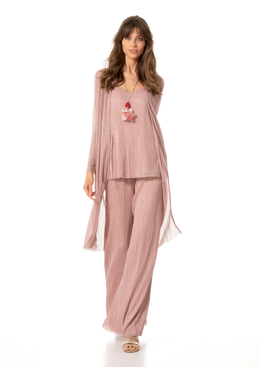LONG LUREX CARDIGAN