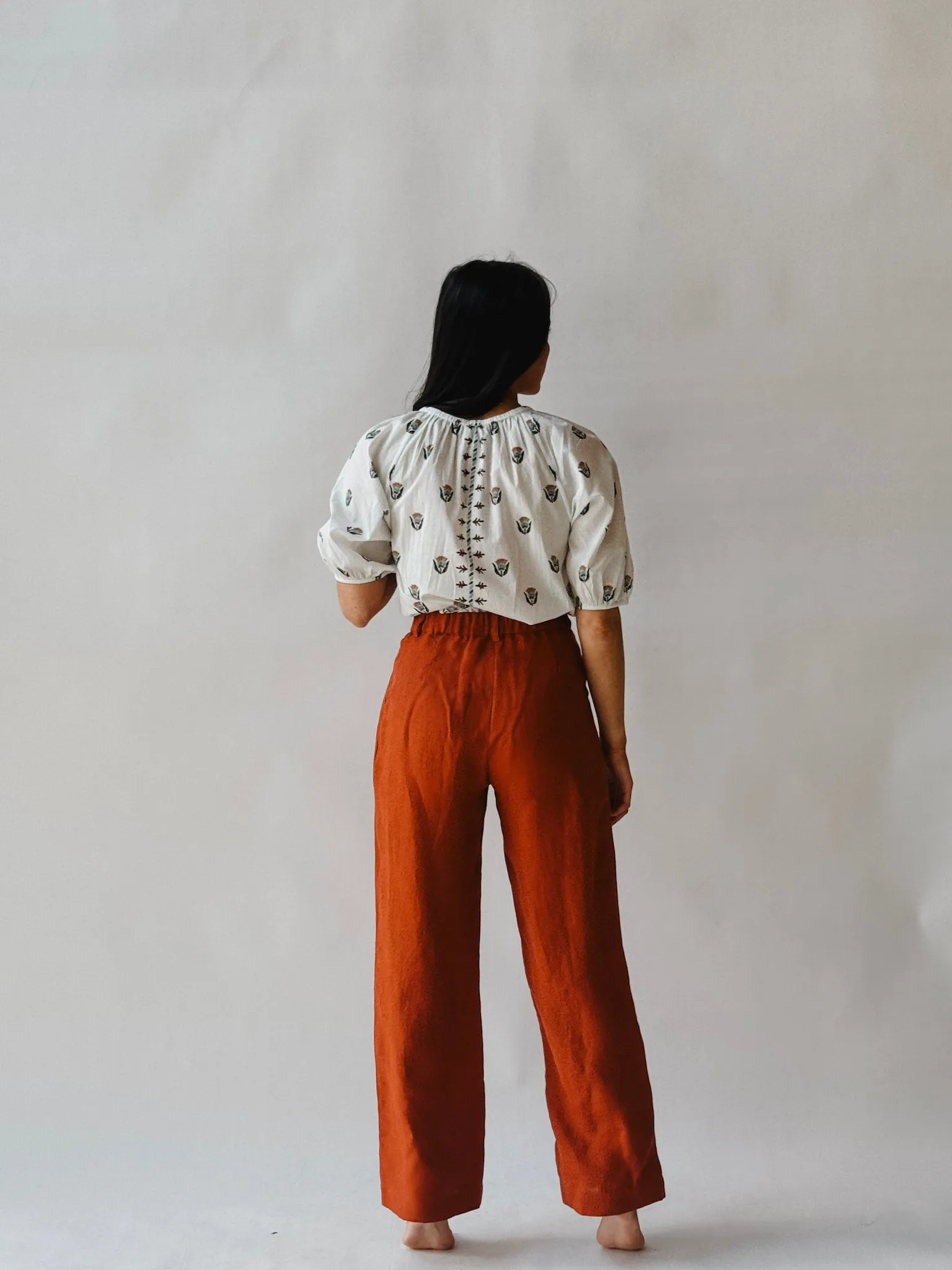 Lotus Linen Drape Pant