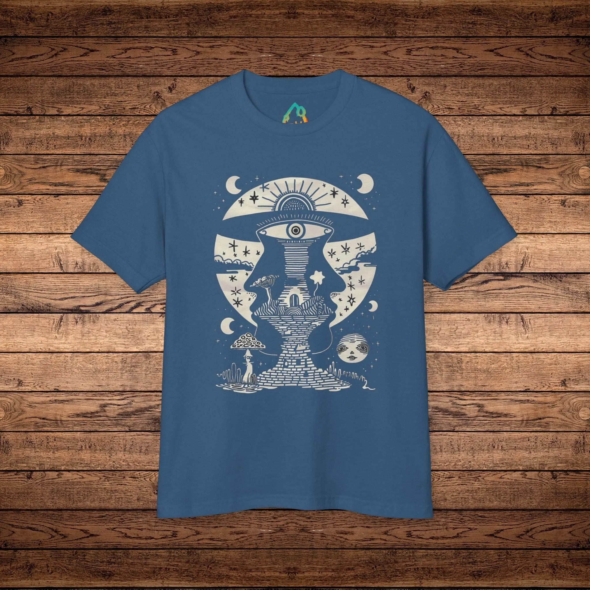 Lunar Enigma - Unisex Garment-Dyed Heavyweight Cotton Tee