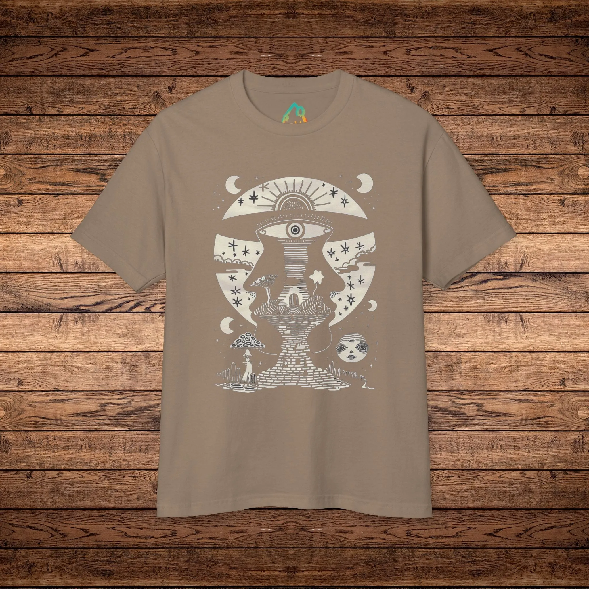 Lunar Enigma - Unisex Garment-Dyed Heavyweight Cotton Tee