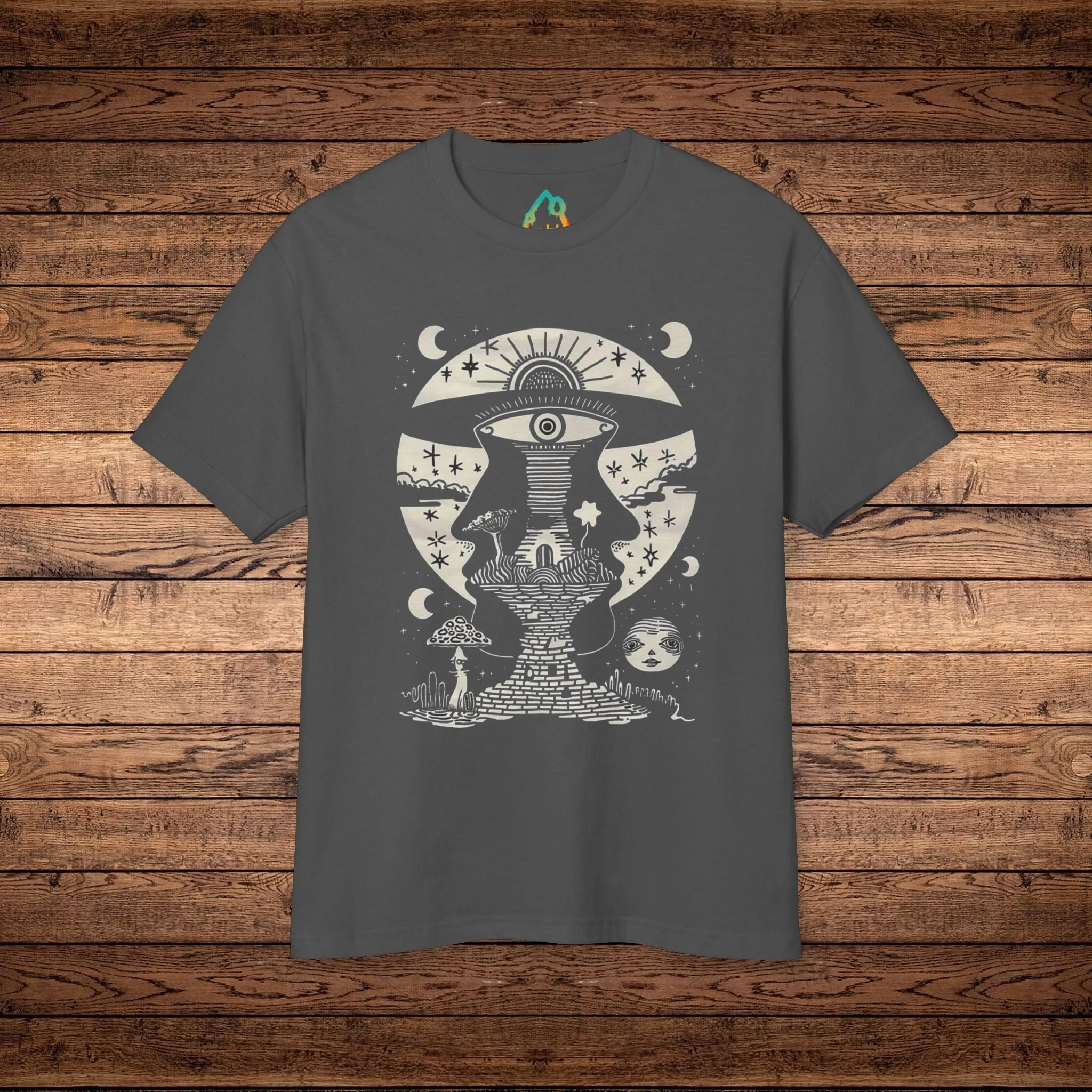 Lunar Enigma - Unisex Garment-Dyed Heavyweight Cotton Tee