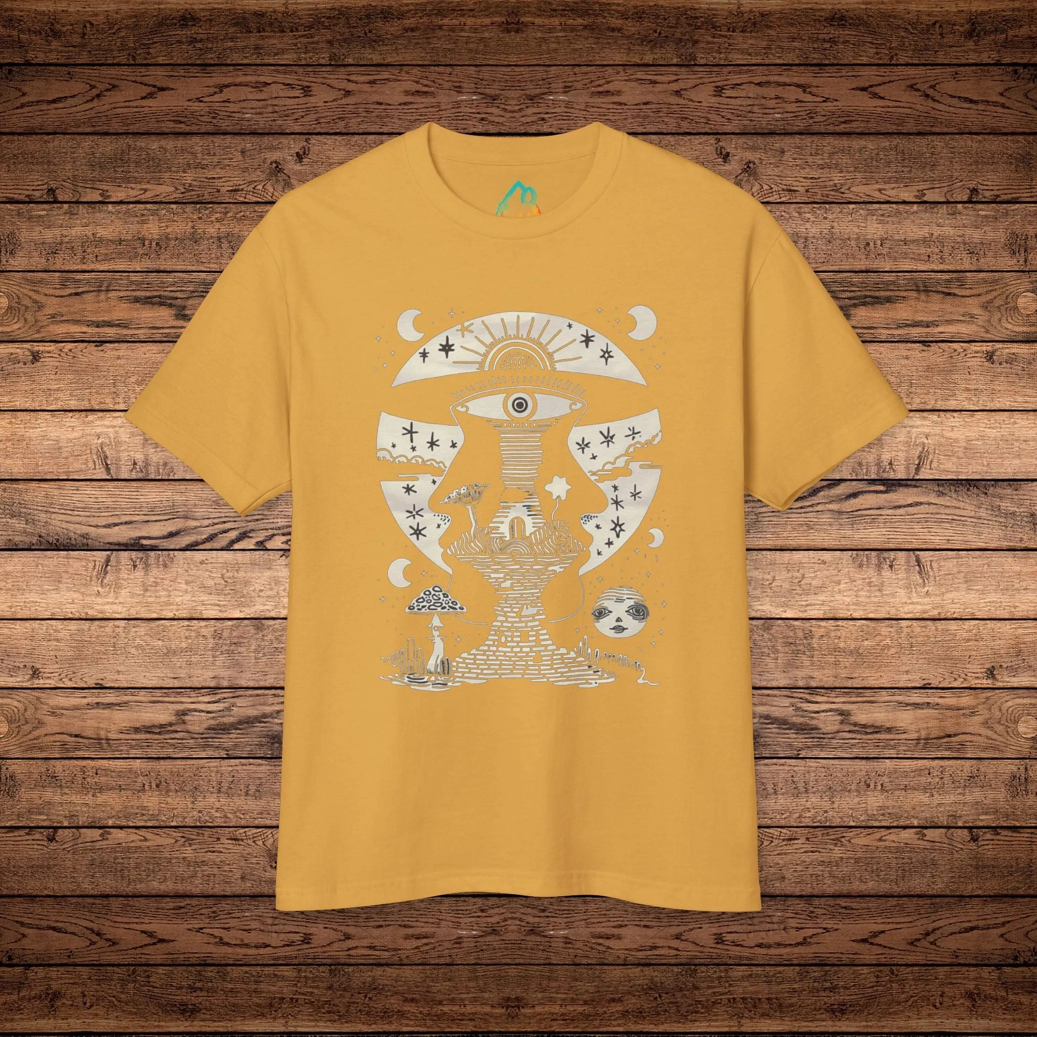 Lunar Enigma - Unisex Garment-Dyed Heavyweight Cotton Tee