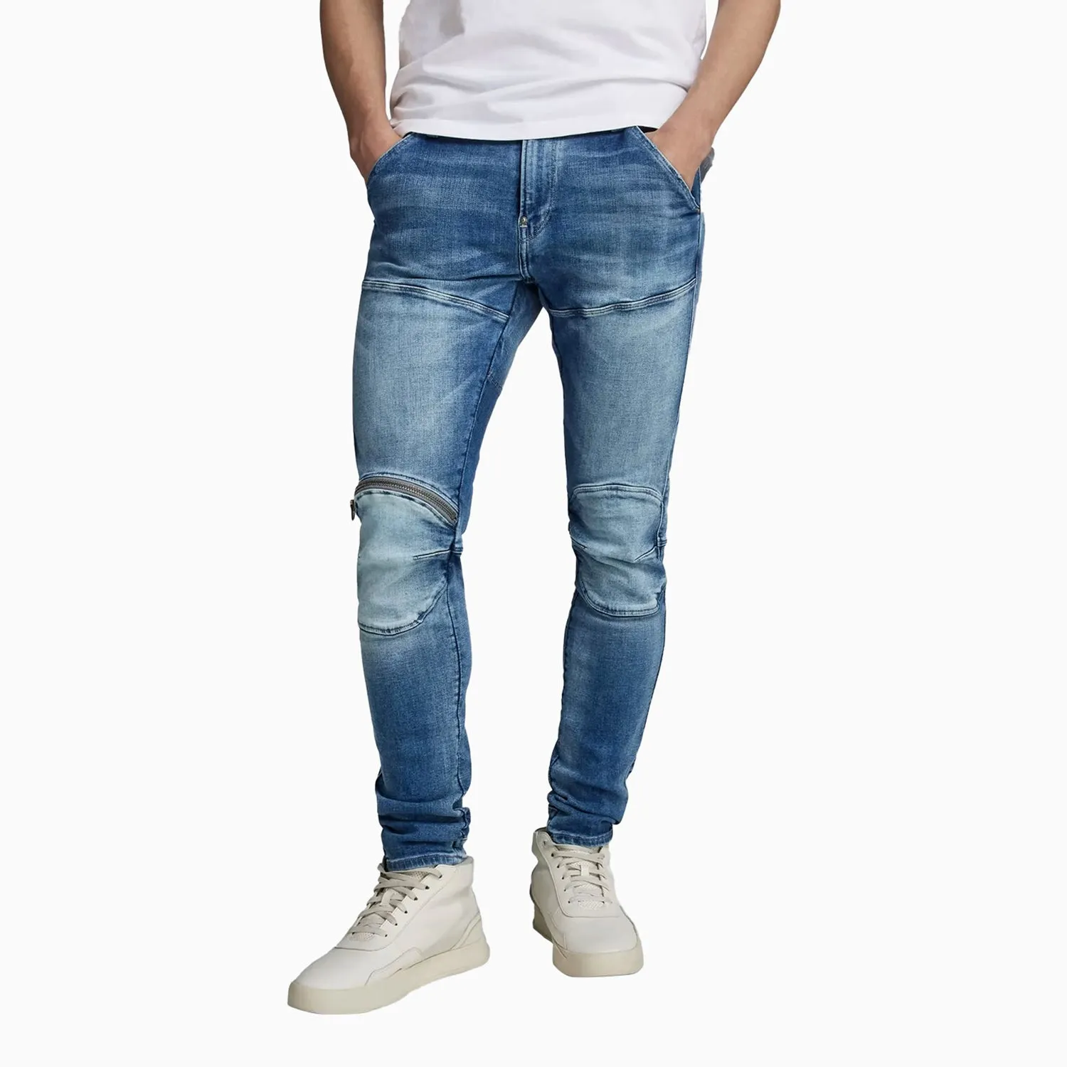 Men's 5620 3D Zip Knee Skinny Denim Pant