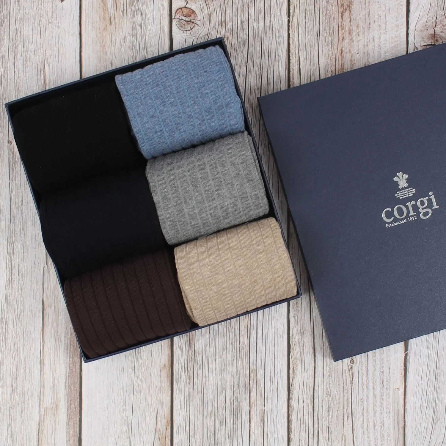 Men's 6-Pair Brecon Cotton Socks
