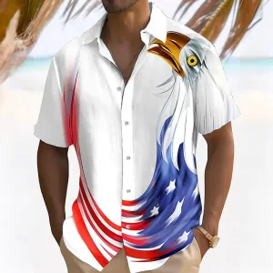 Men's American Flag National Flag Short Sleeve Shirts