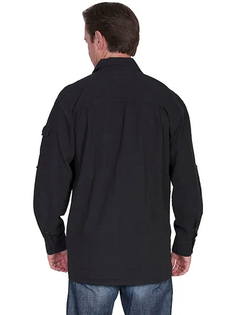 Men's Cantina Cotton Collection: Roll Up Sleeve and Point Collar