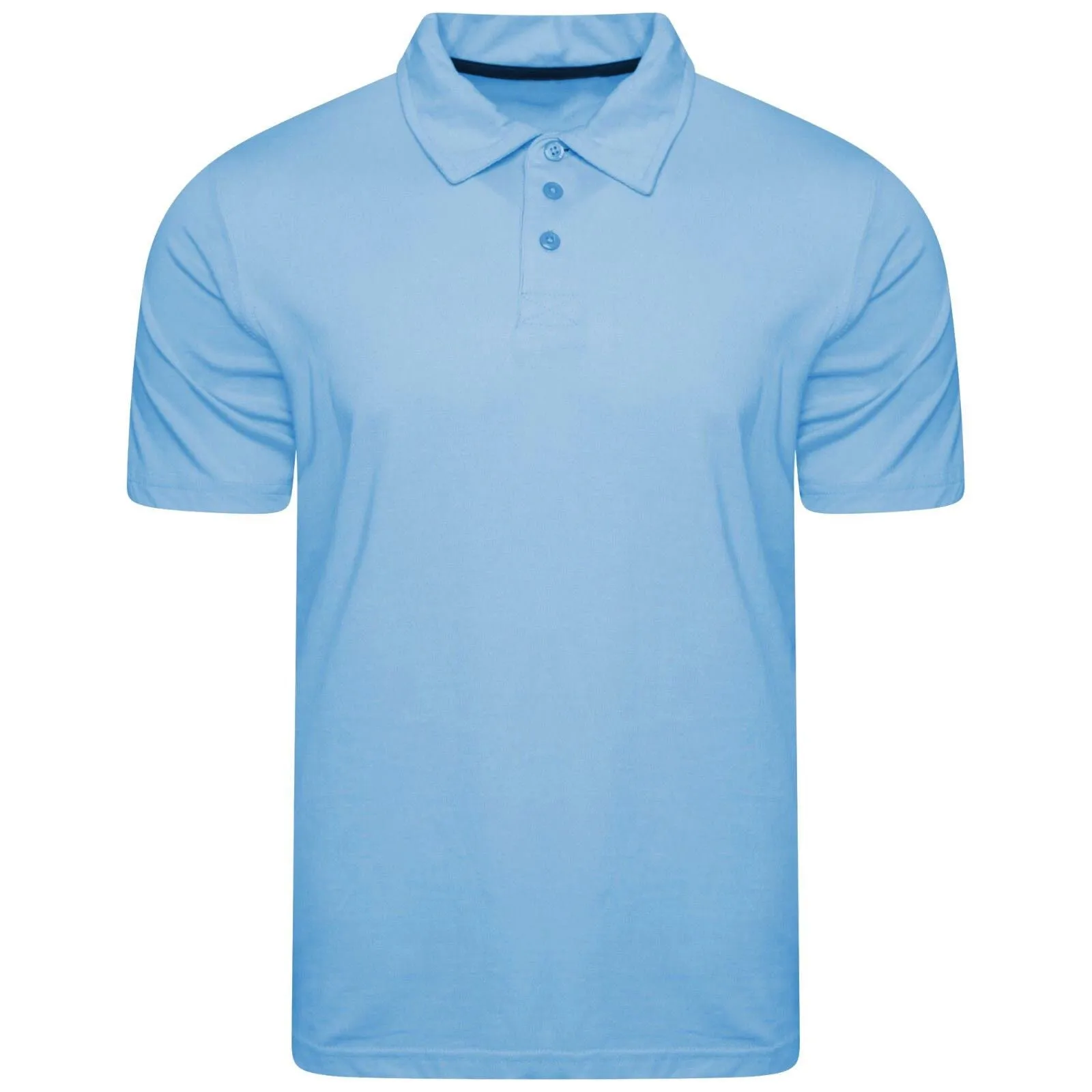 MENS COTTON POLO SHIRTS CLASSIC PLAIN SUMMER SHORT SLEEVE CASUAL TEE T SHIRT TOP (Perfect for Summer)