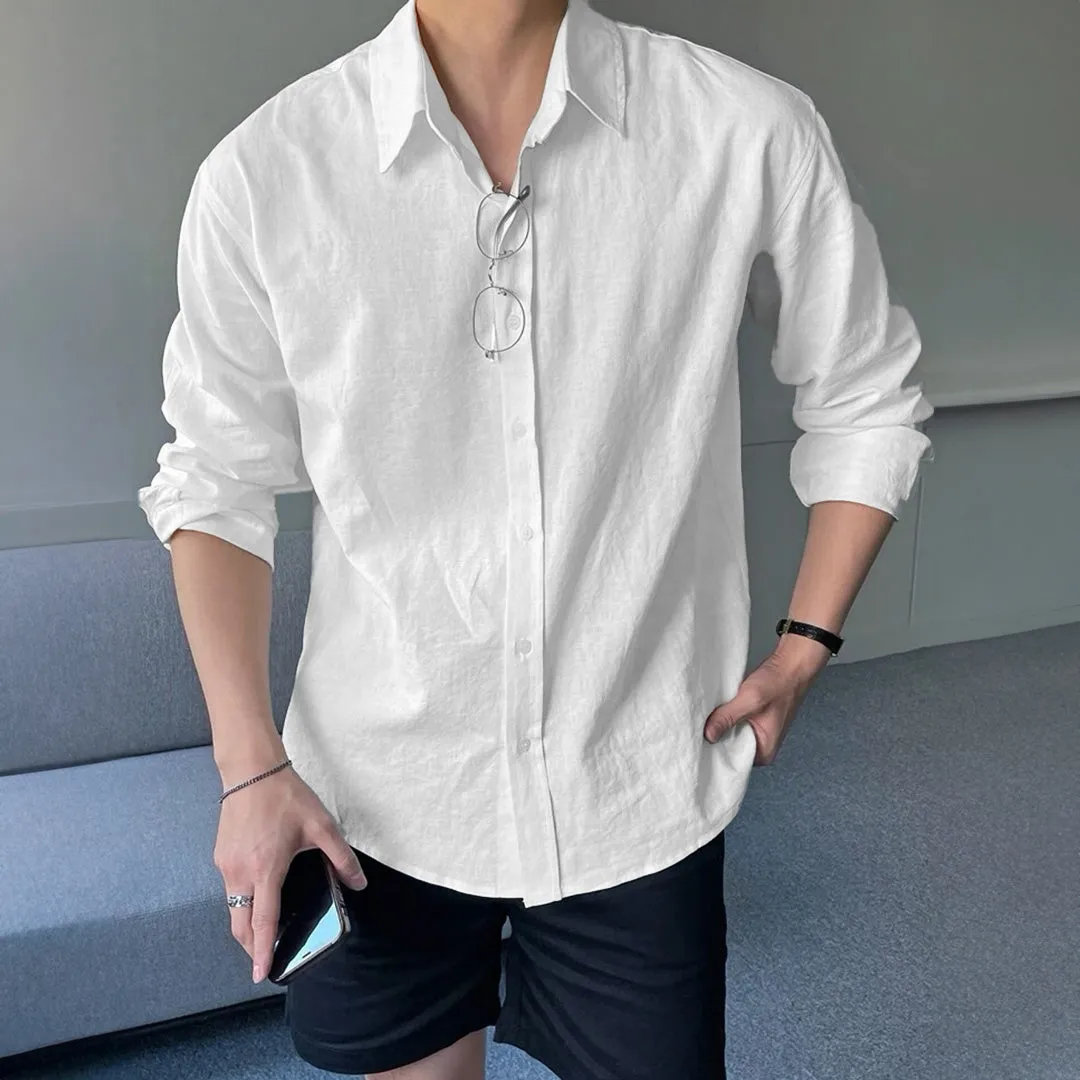 Men's Full Sleeves Casual Shirt - White