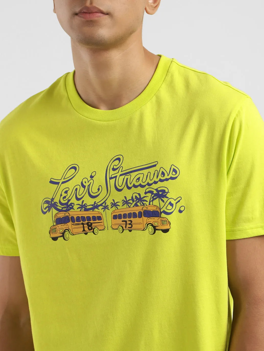 Men's Graphic Print Crew Neck T-shirt