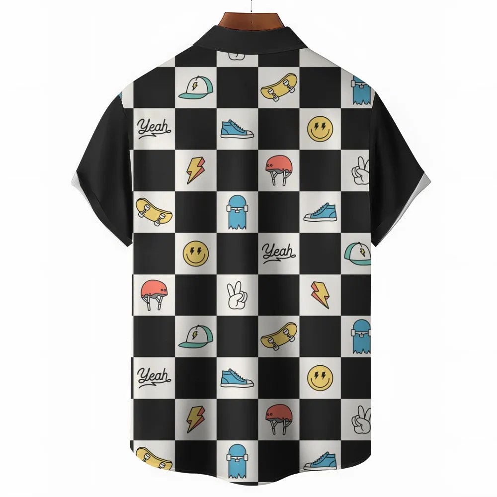 Men's Hawaiian Casual Short Sleeve Shirt 2412008876