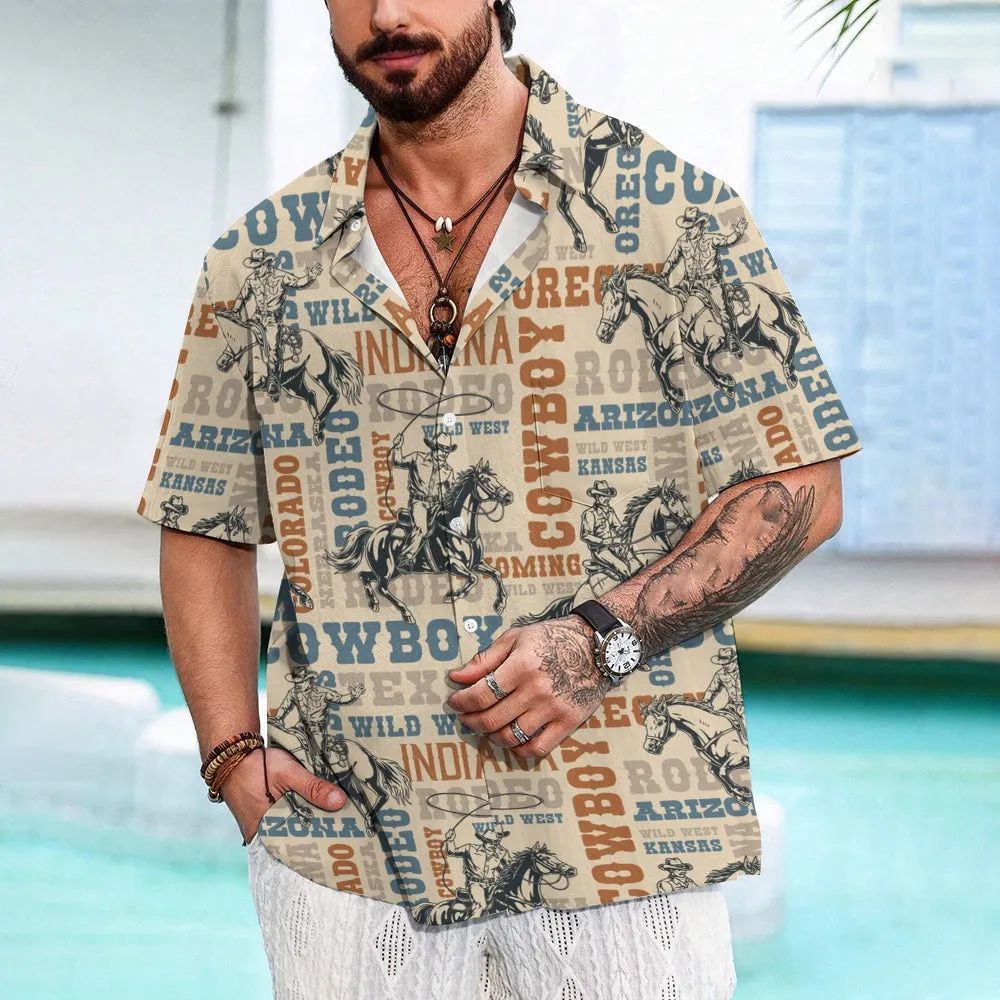 Men's Hawaiian Casual Short Sleeve Shirt 2412008882