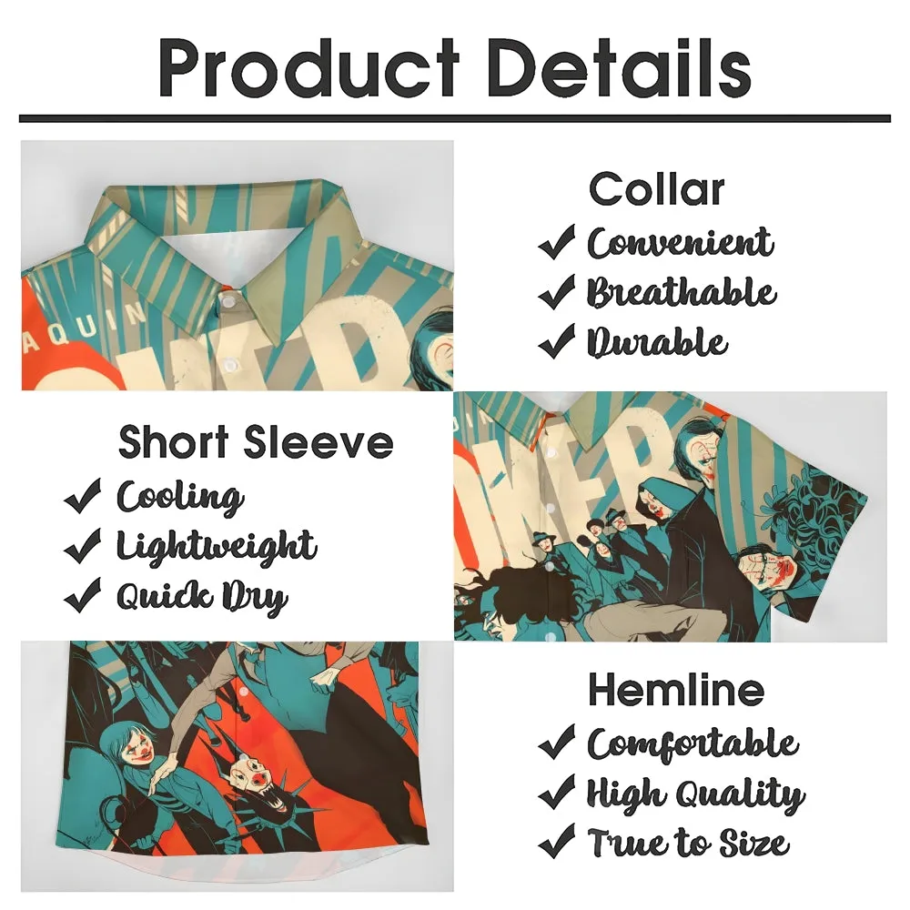 Men's Joker Print Casual Short Sleeve Shirt 2409005681