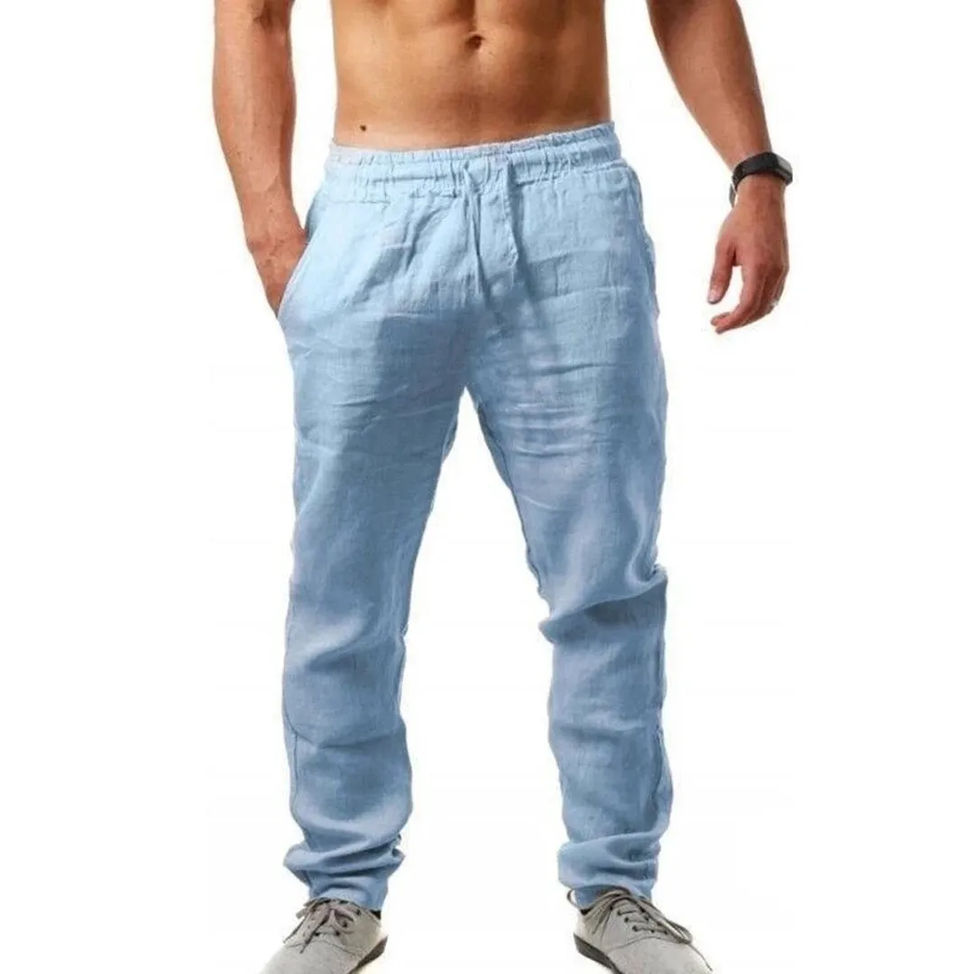 Men's Lightweight Linen Summer Trousers for Comfort – Ryan