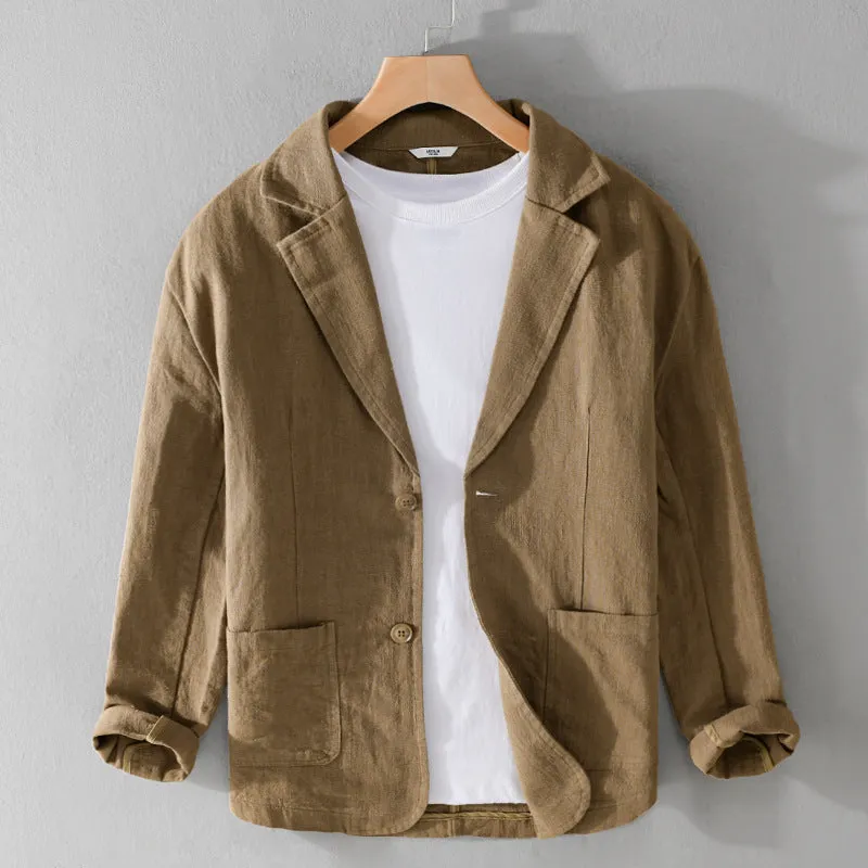 Men's Linen Jacket Casual