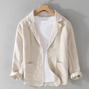 Men's Linen Jacket Casual