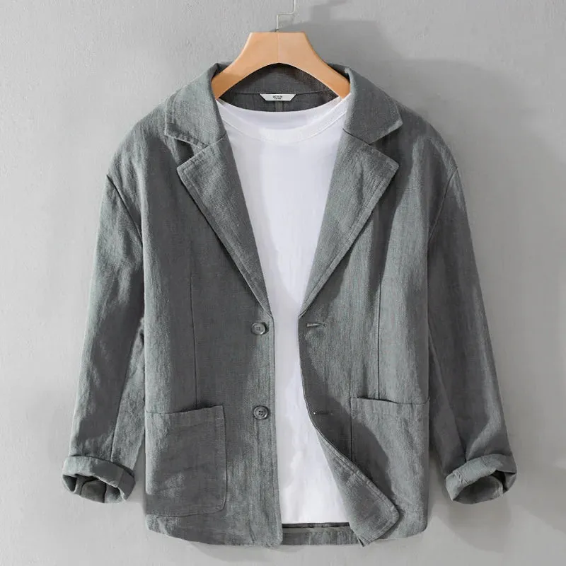 Men's Linen Jacket Casual