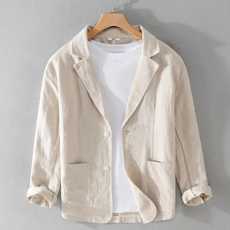 Men's Linen Jacket Casual