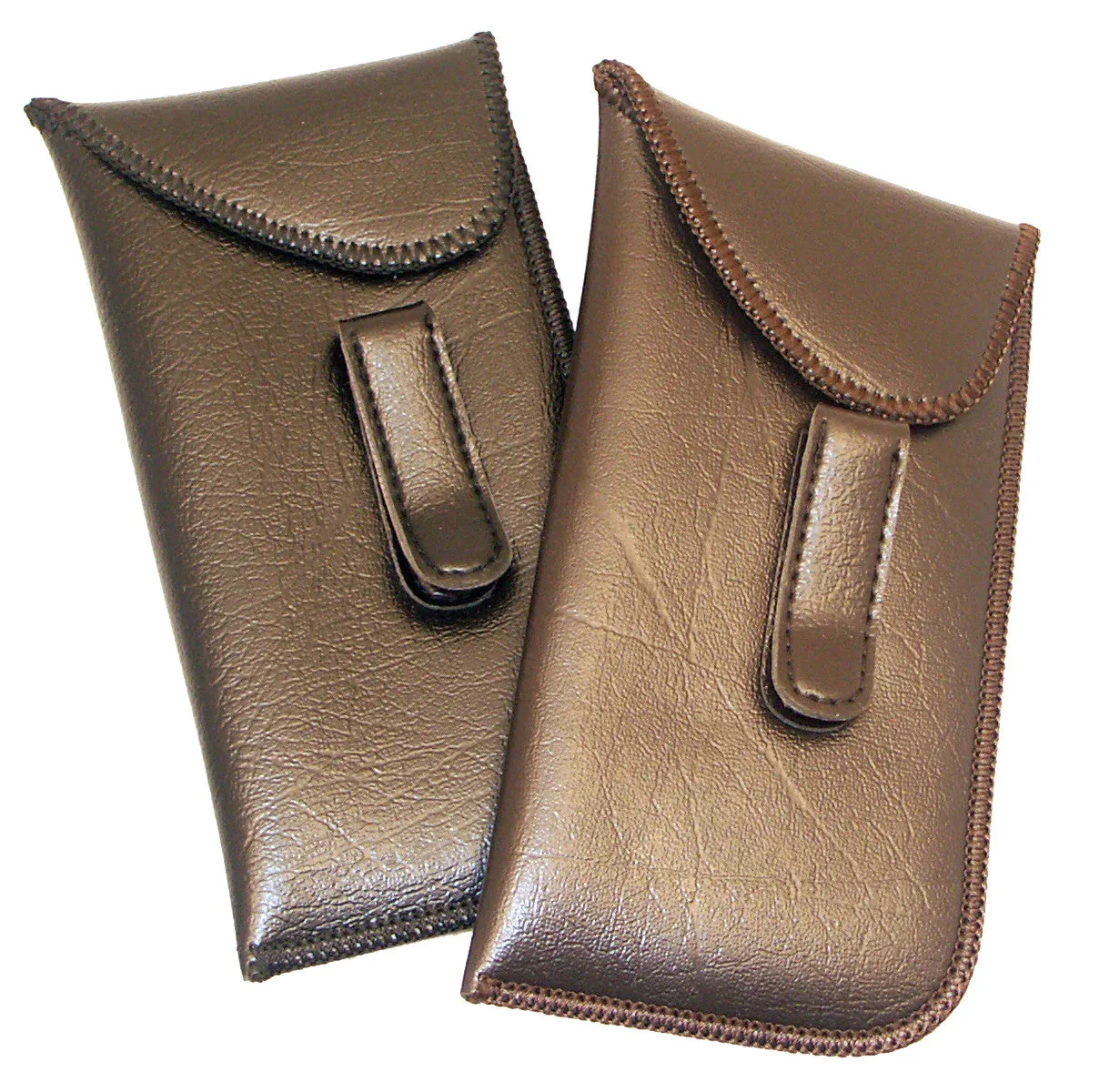 Men's Medium Slip-In Eyeglass Case with Foldover and Clip