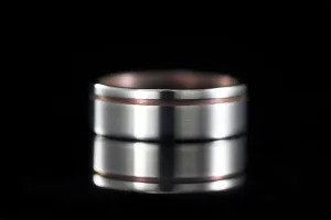 MEN'S OFFSET ANODIZED TITANIUM RING