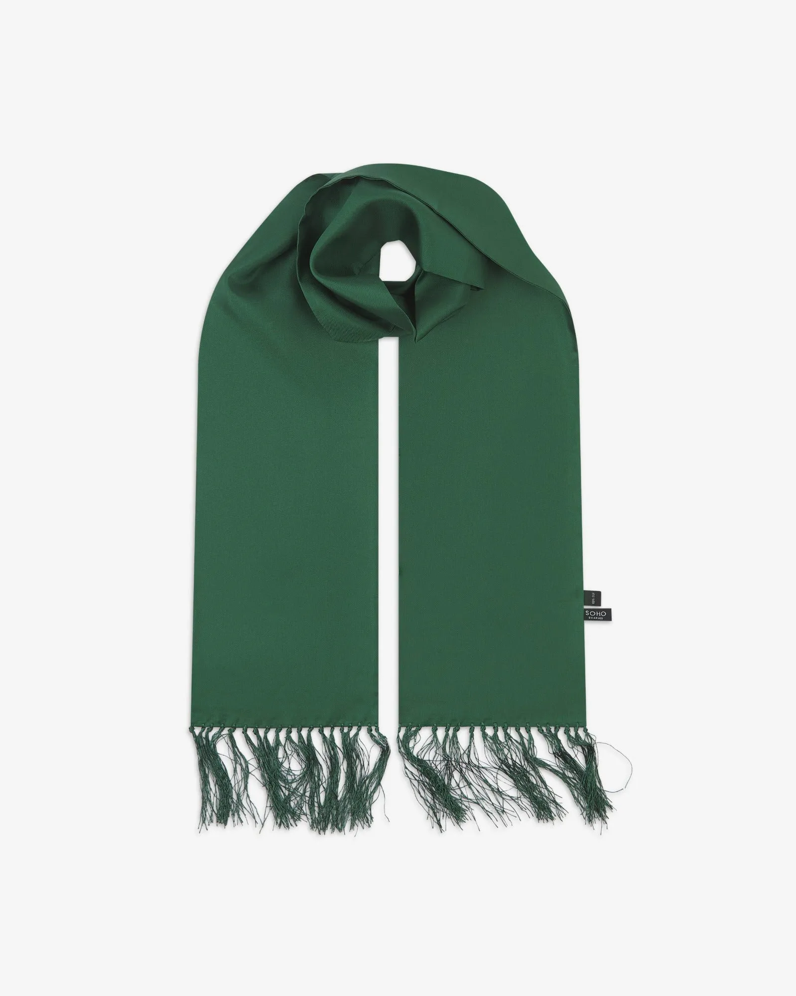 Men's Silk Aviator Scarf - Green