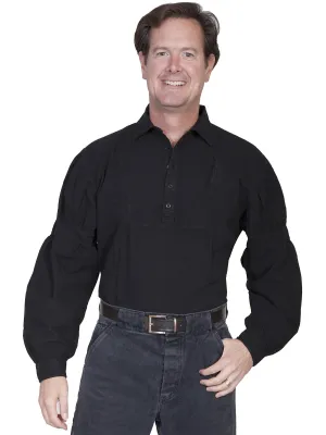 Men's Western Shirt Collection: Scully Rangewear Pullover Dealer Banded Sleeves