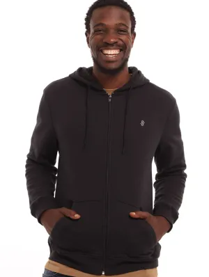 Men's Zip Hoody - Black