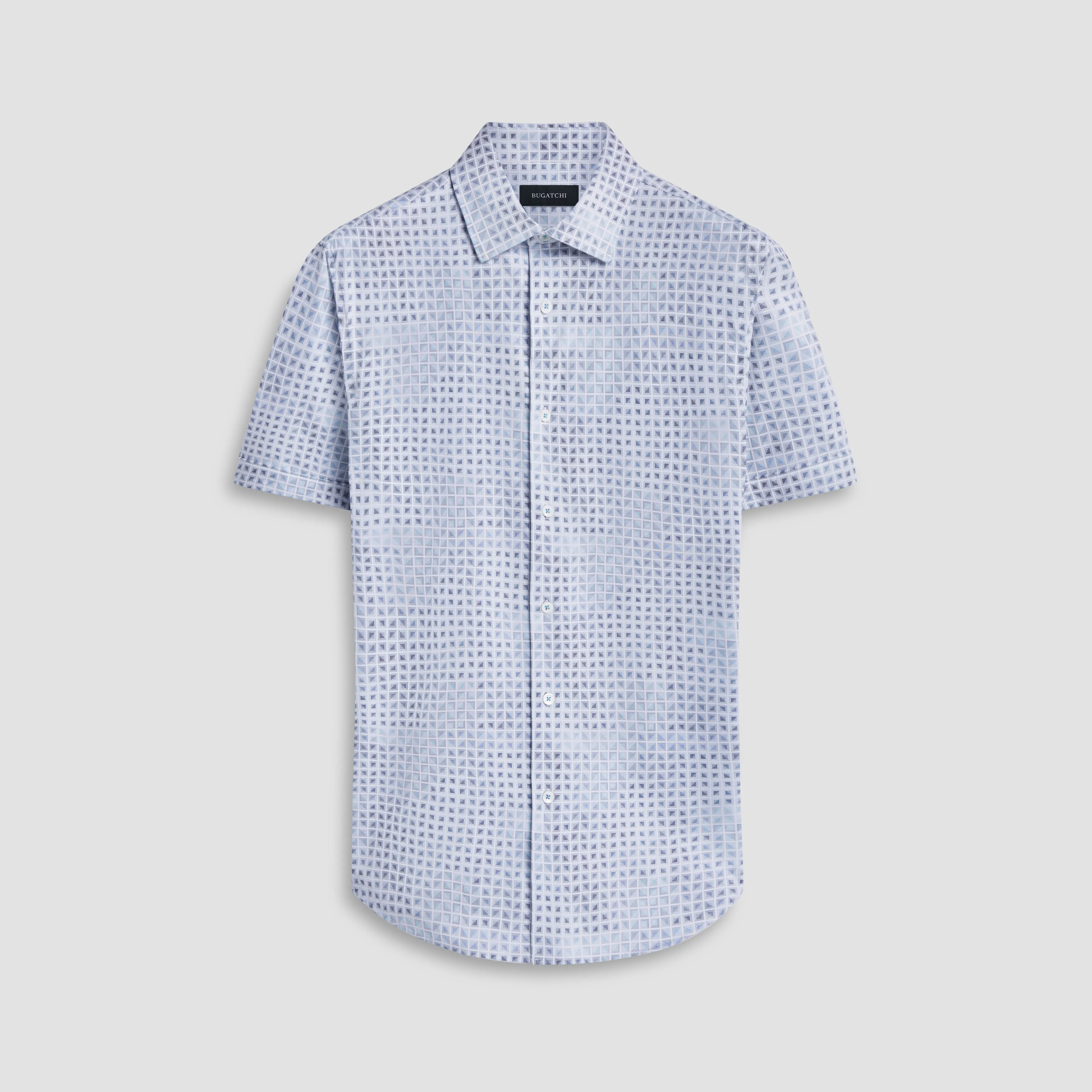 Miles Geometric OoohCotton Short Sleeve Shirt