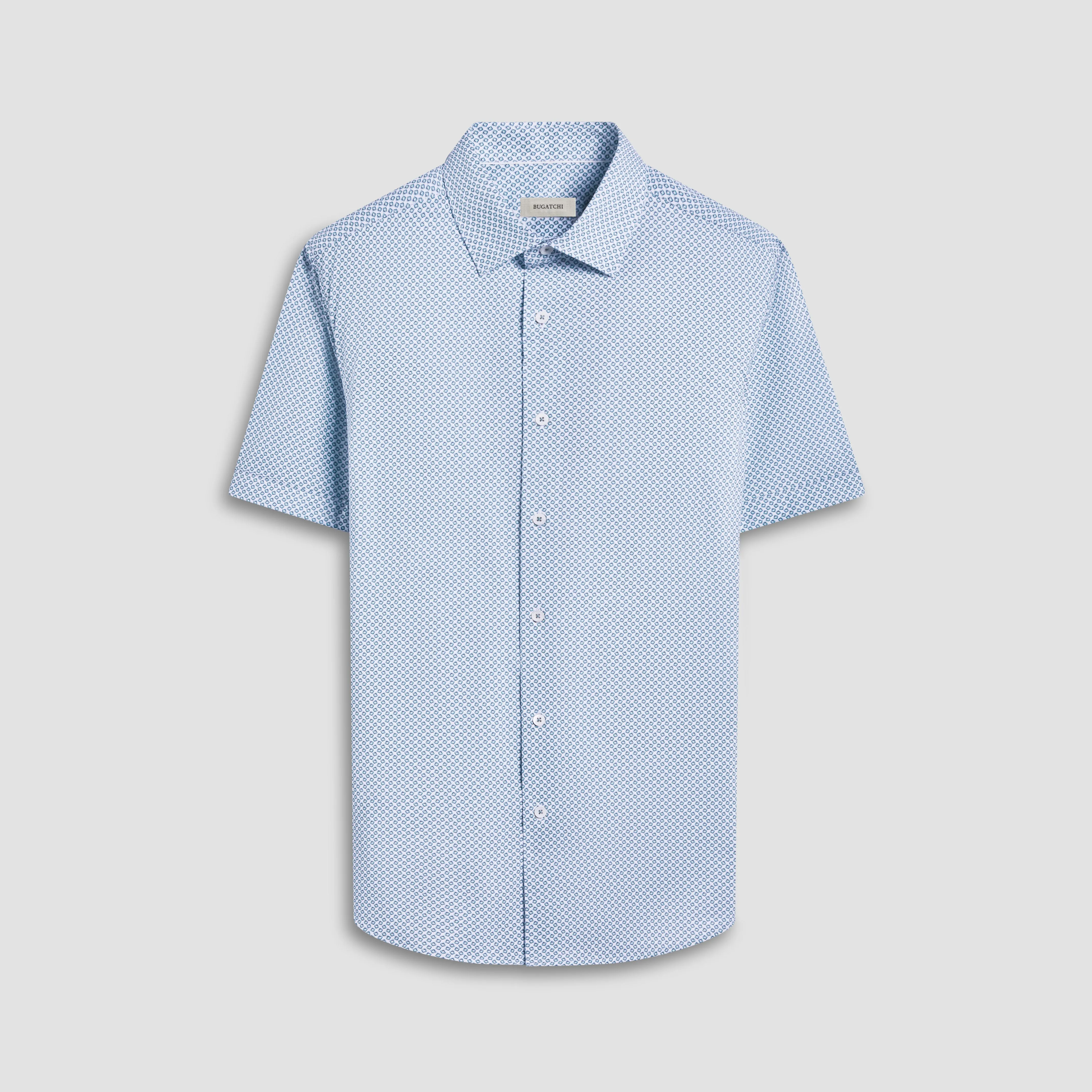 Miles Geometric OoohCotton Short-Sleeve Shirt