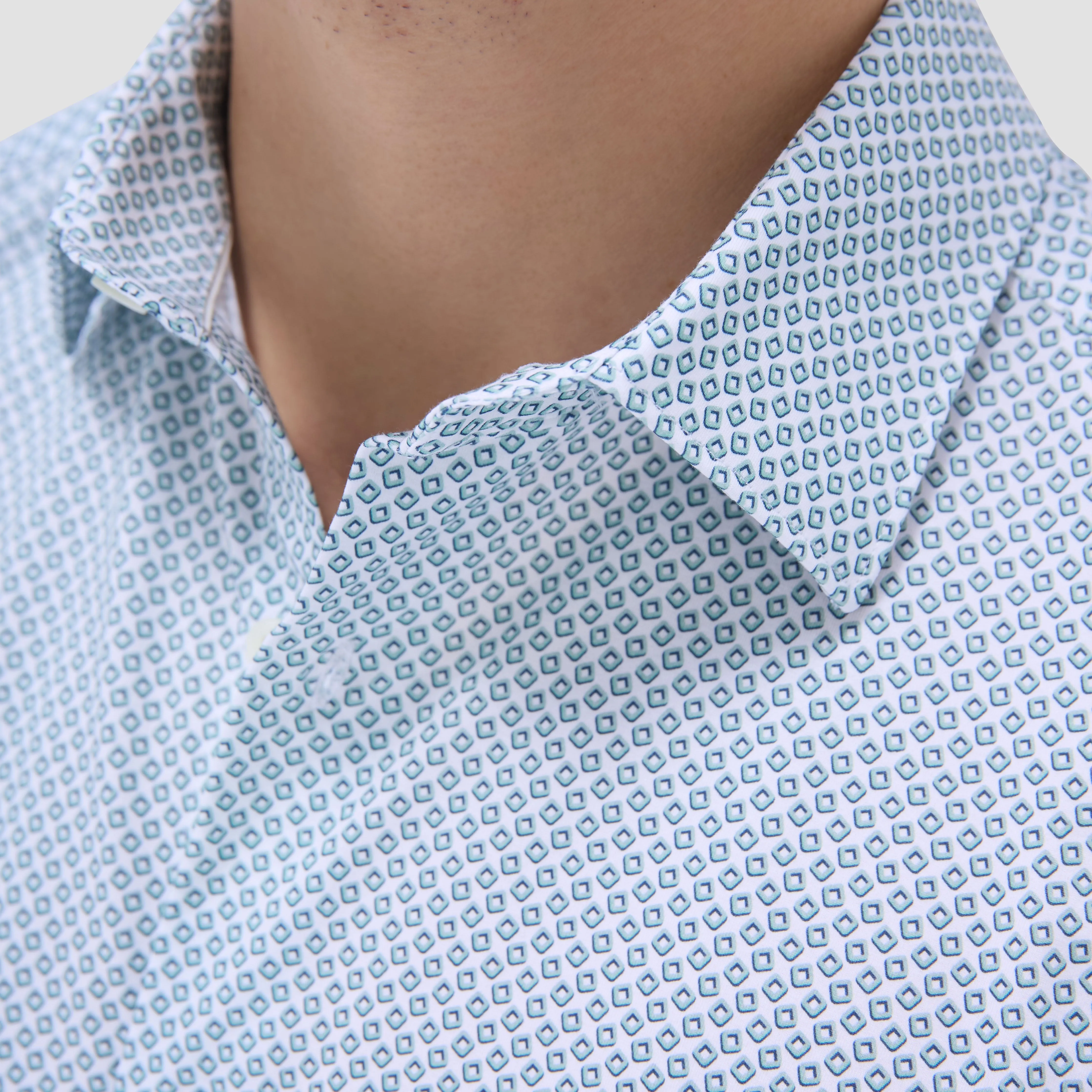 Miles Geometric OoohCotton Short-Sleeve Shirt