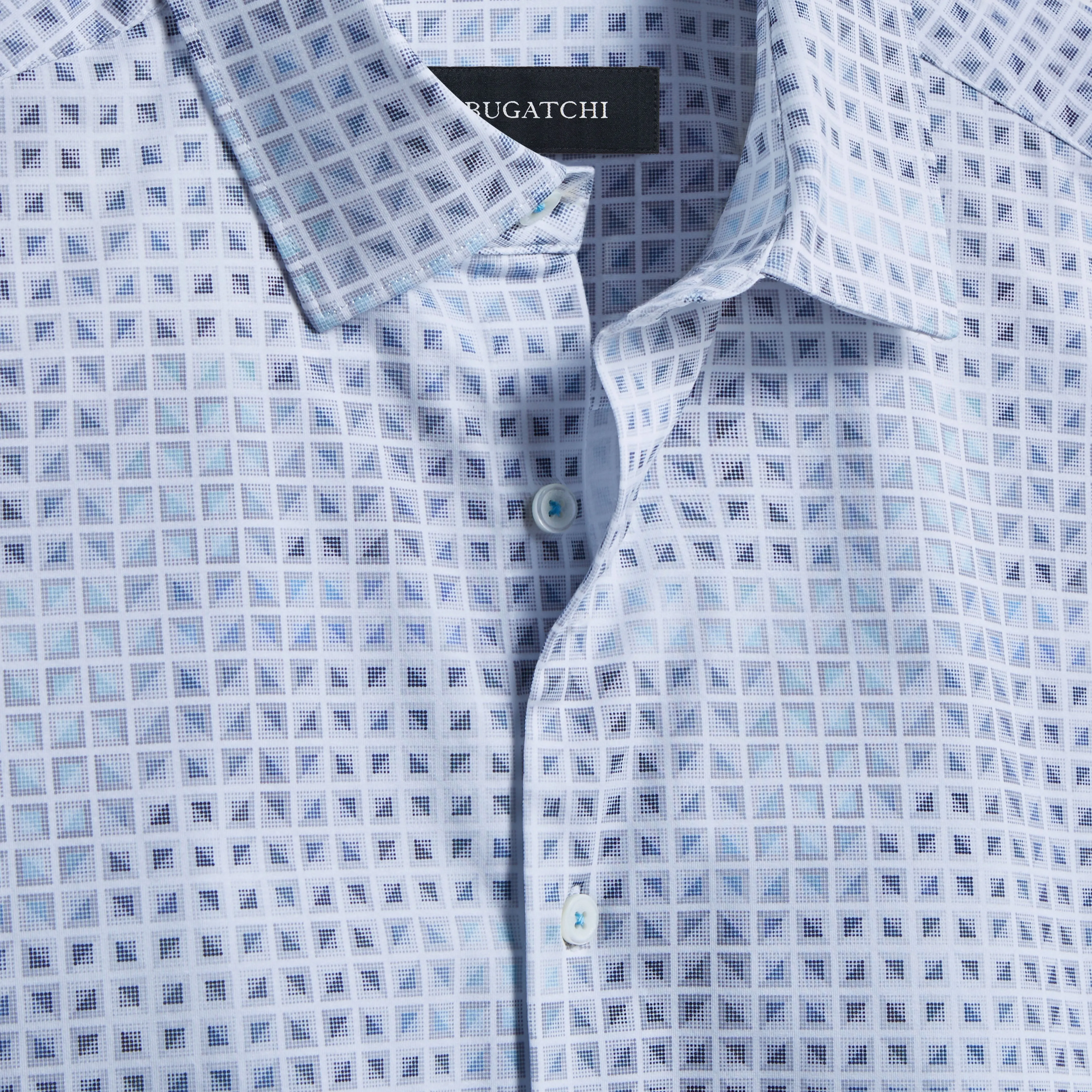 Miles Geometric OoohCotton Short Sleeve Shirt