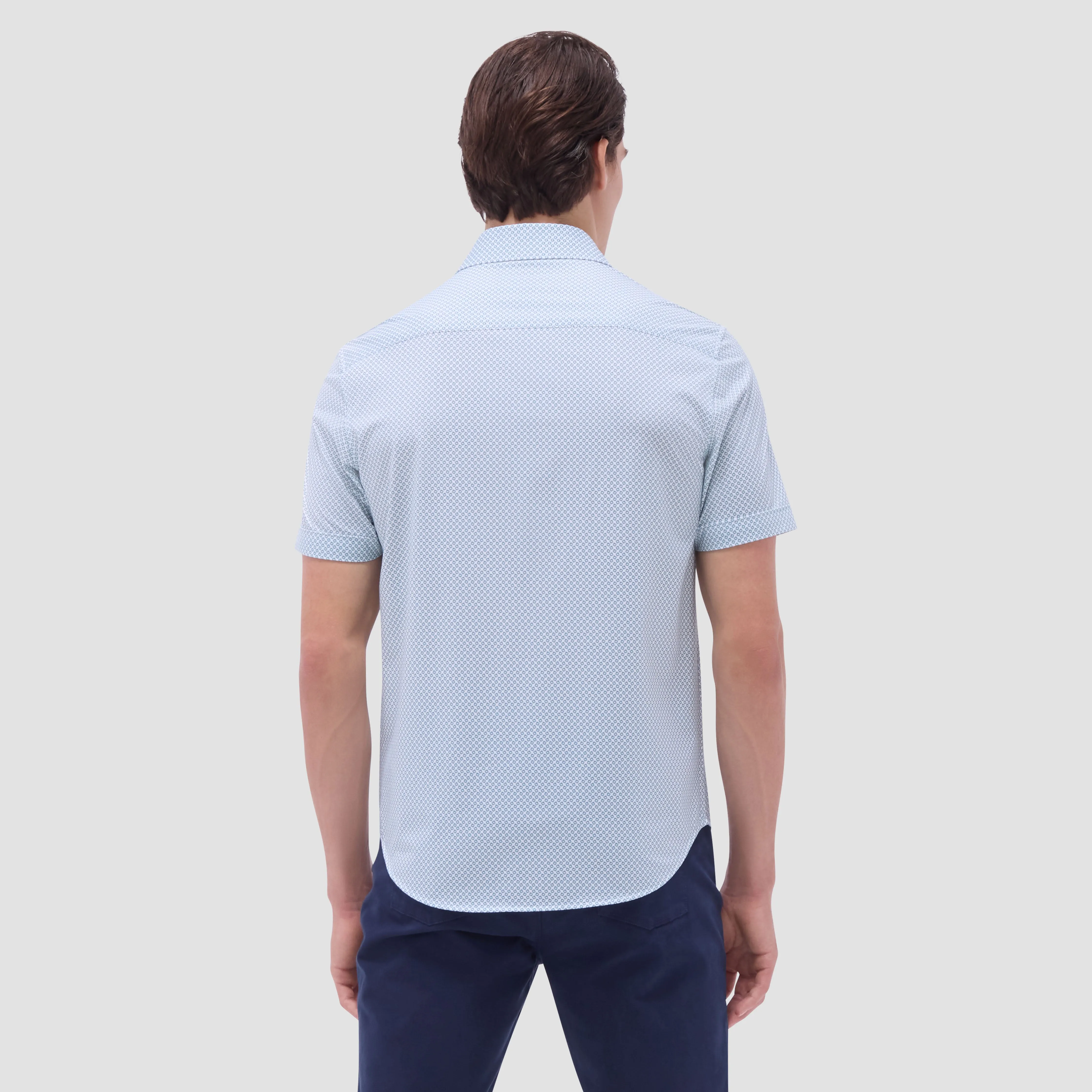 Miles Geometric OoohCotton Short-Sleeve Shirt