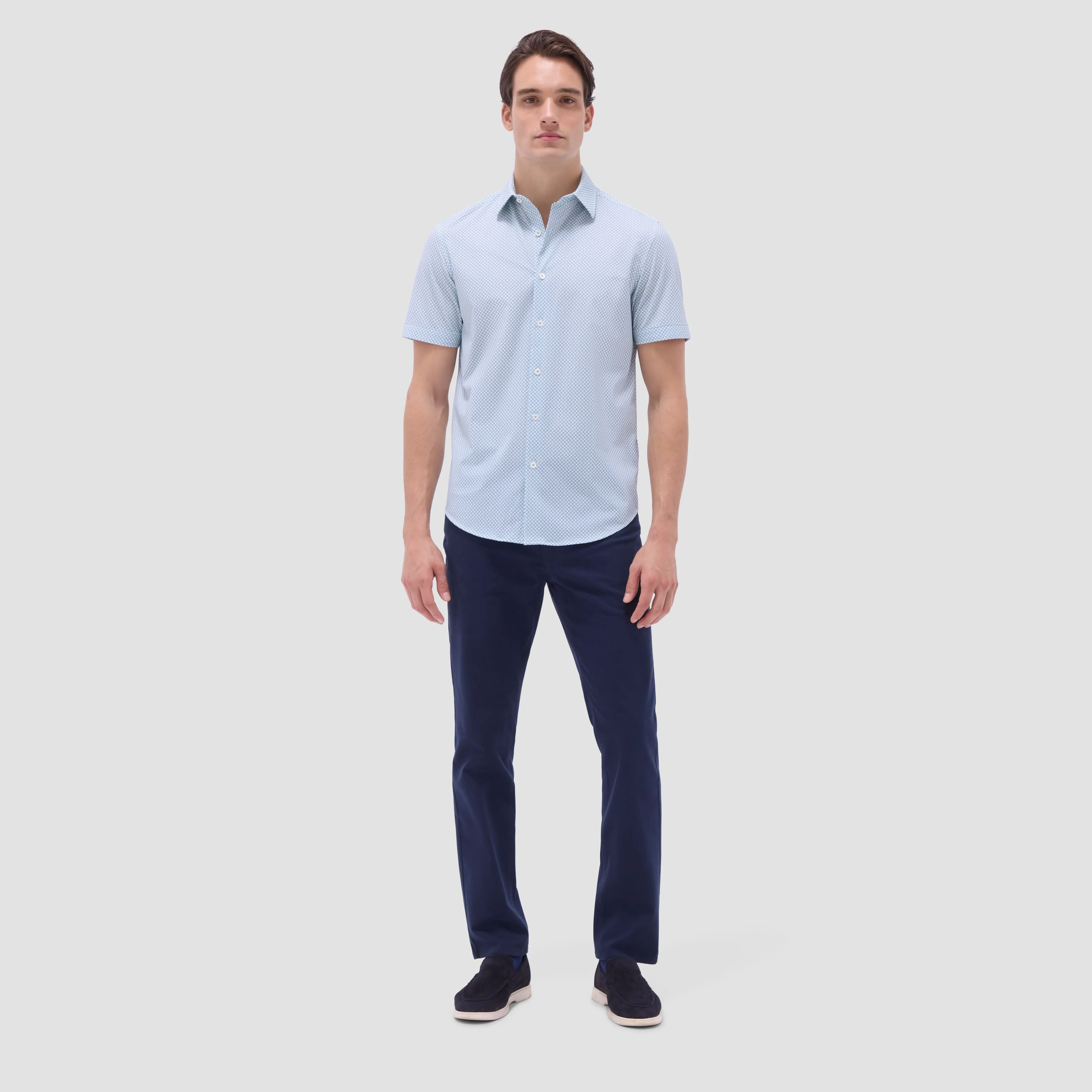 Miles Geometric OoohCotton Short-Sleeve Shirt