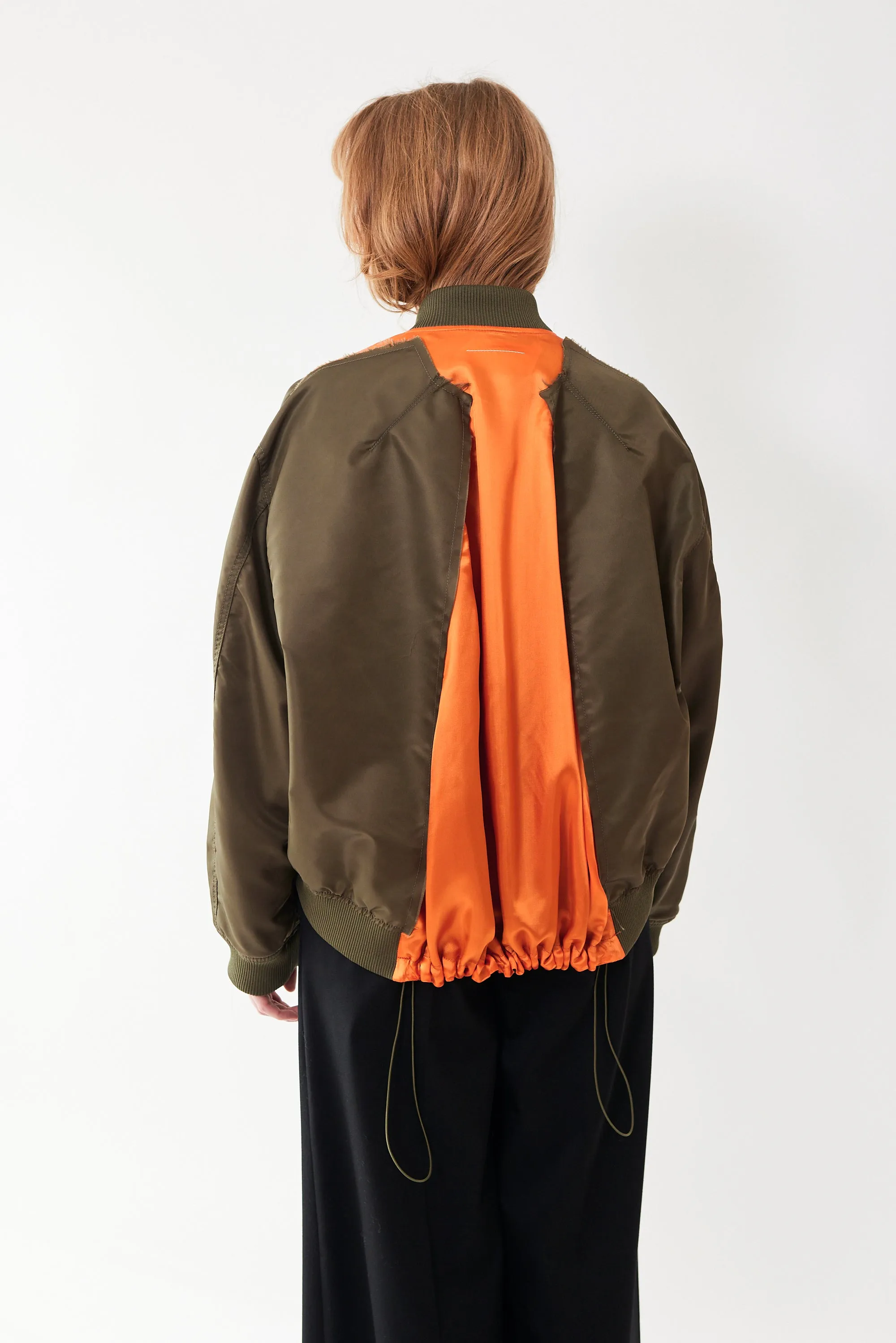 MM6 Maison Margiela Toggle Parachute Back Bomber Jacket