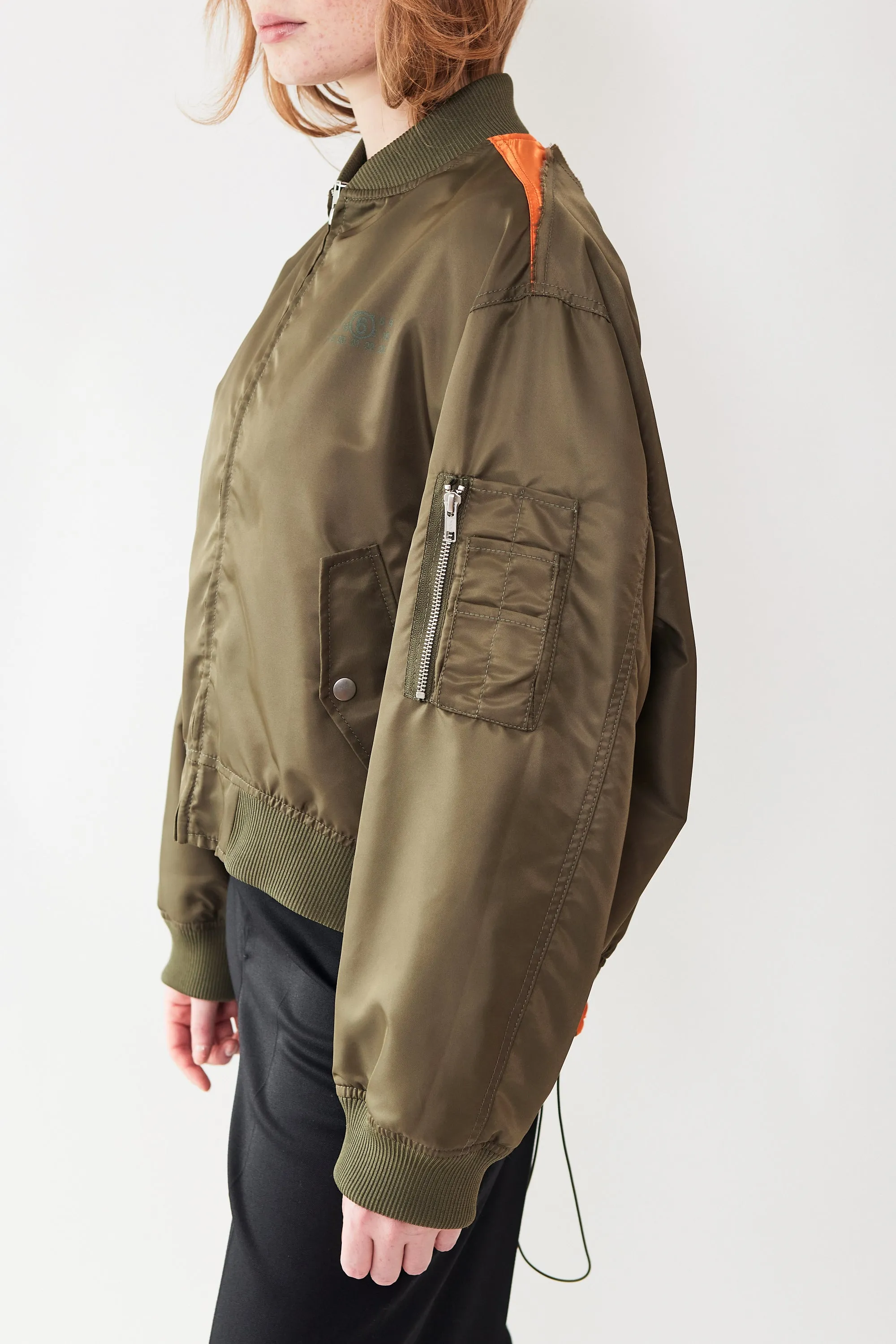 MM6 Maison Margiela Toggle Parachute Back Bomber Jacket