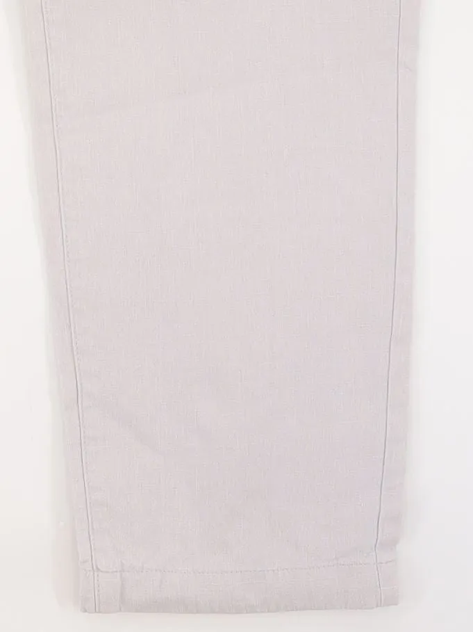 Mr Marvis Men's Suit Trousers W 38 in; L 34 in Grey Linen with Cotton