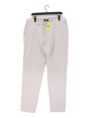 Mr Marvis Men's Suit Trousers W 38 in; L 34 in Grey Linen with Cotton