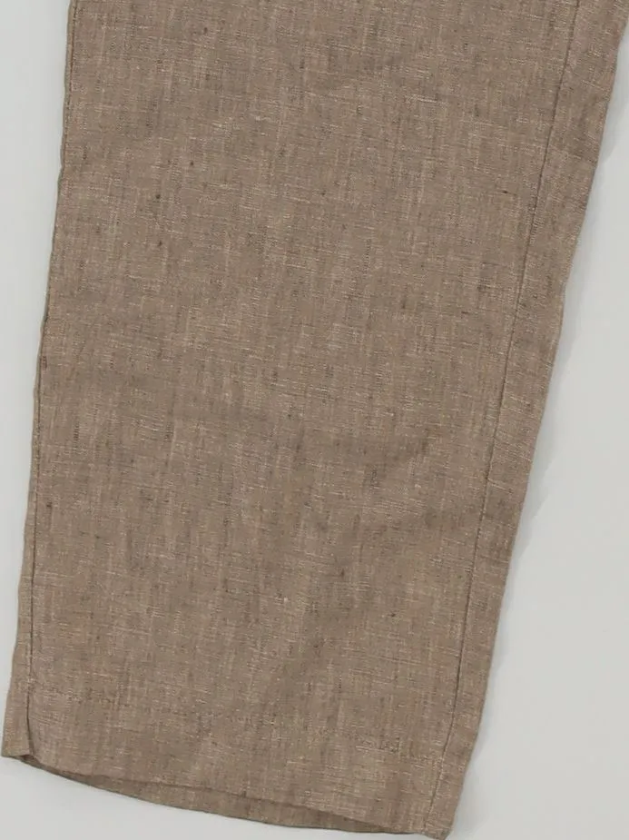 Next Men's Suit Trousers W 34 in Tan 100% Linen