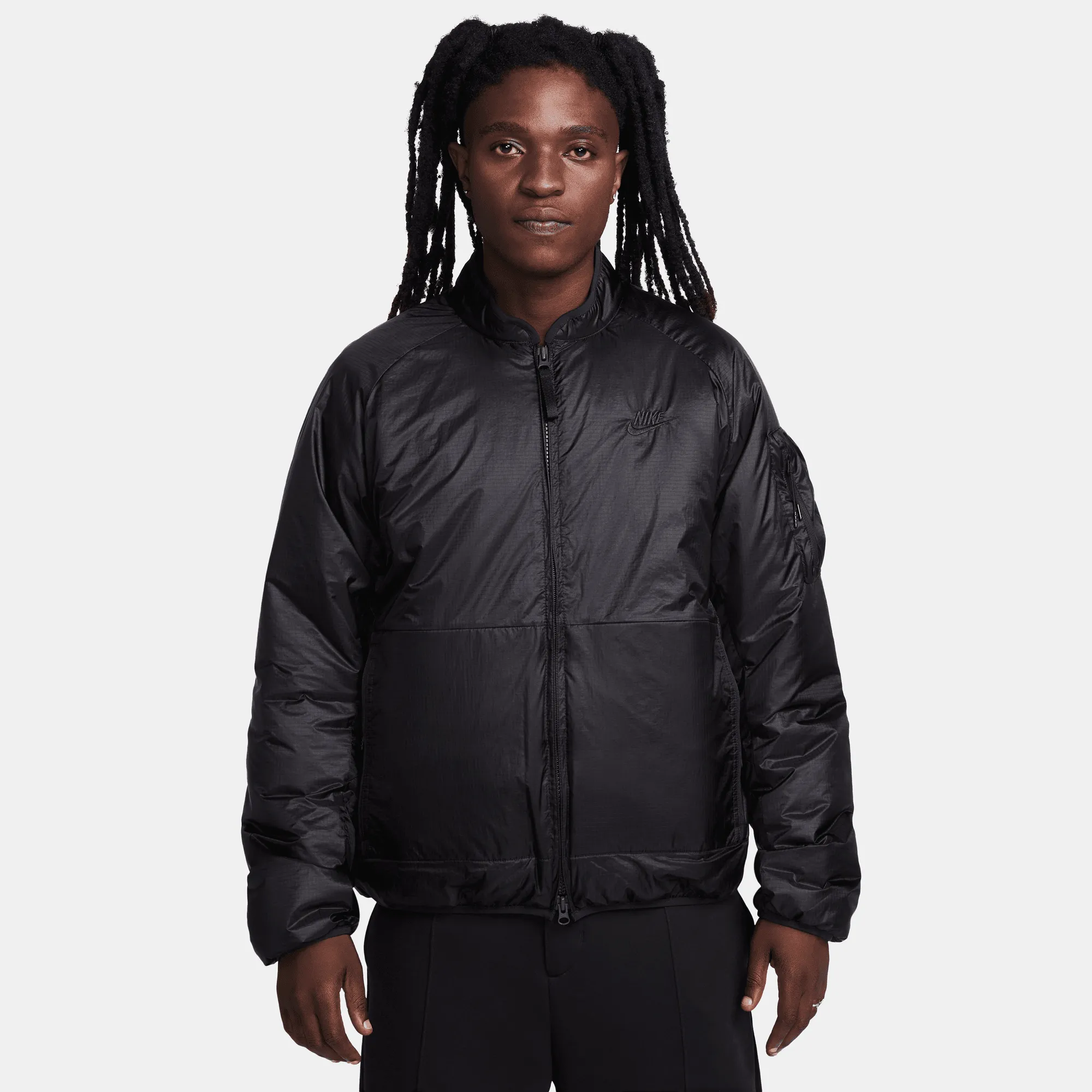 Nike Sportswear Tech Therma-FIT Loose Insulated Jacket (Black/Black)