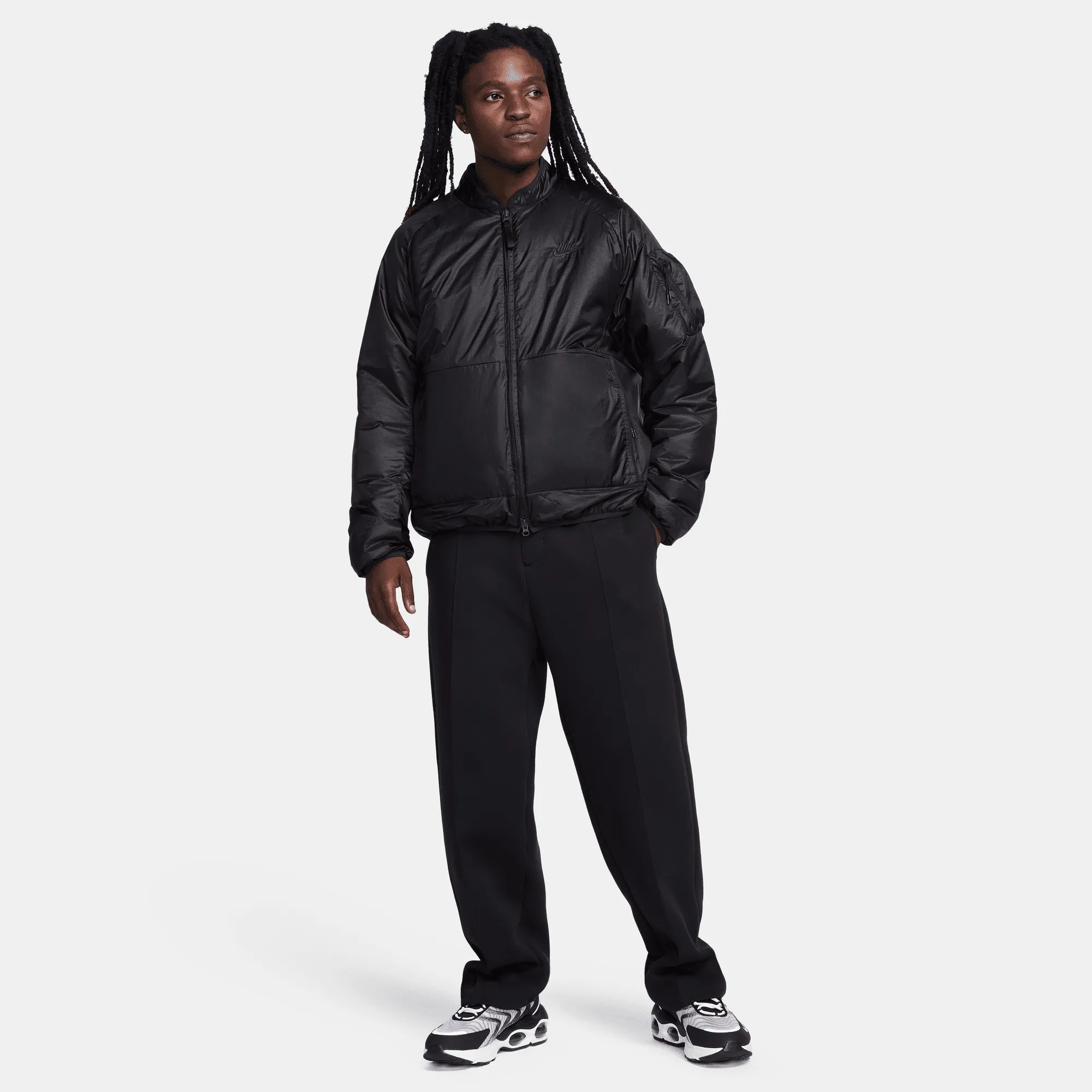 Nike Sportswear Tech Therma-FIT Loose Insulated Jacket (Black/Black)