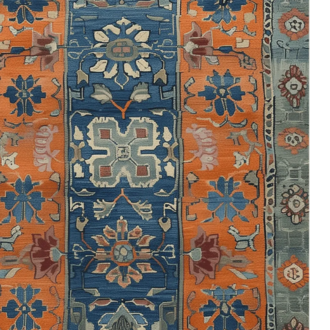 Nomadic Heritage Knotted Wool Rug