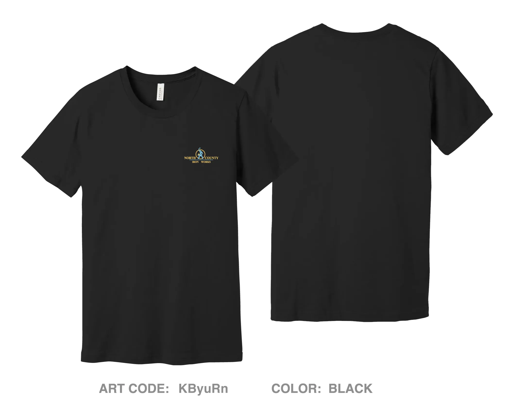 North County Iron Works Comfort Unisex Cotton SS Tee - KByuRn