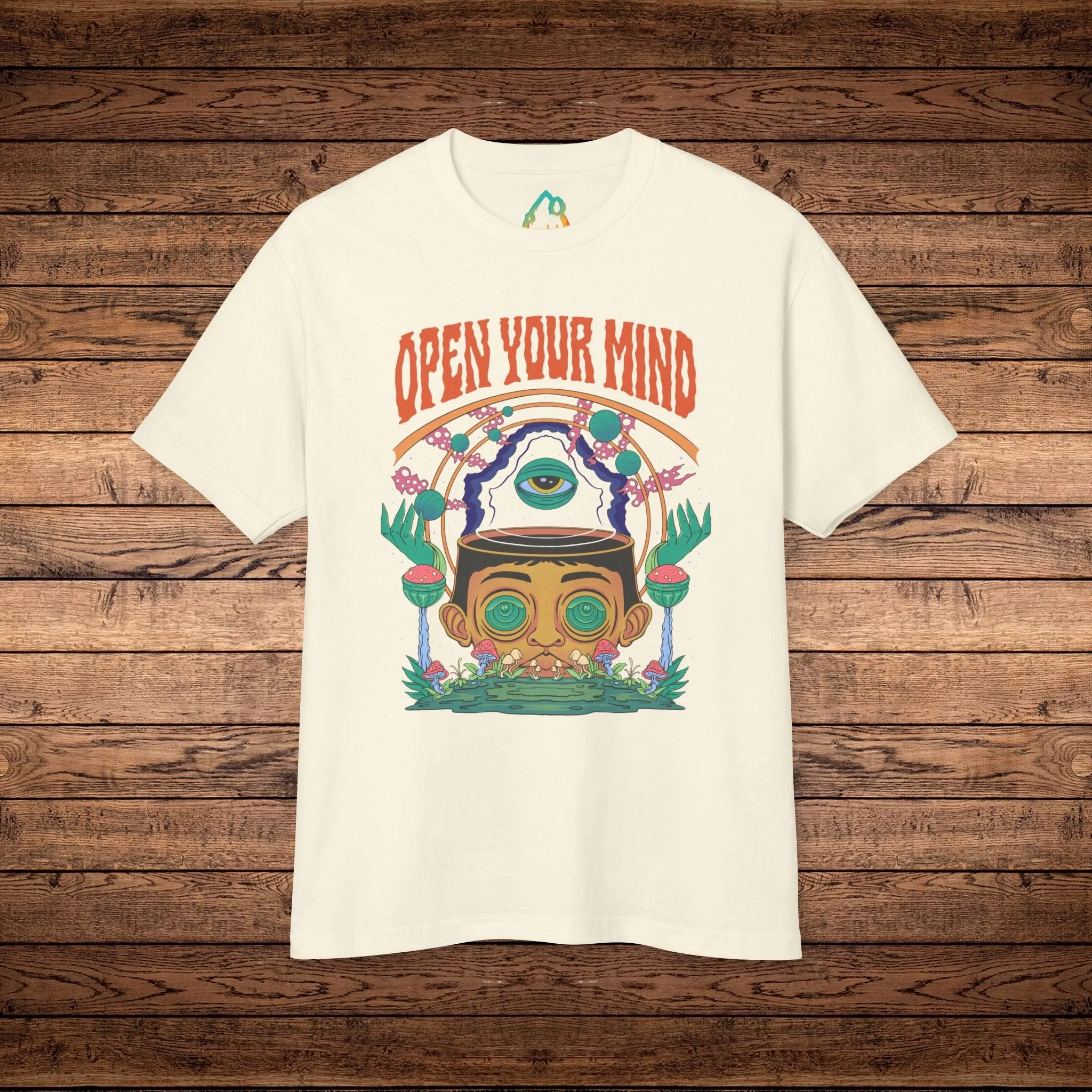 Open Your Mind 2.0  - Unisex Garment-Dyed Heavyweight Cotton Tee