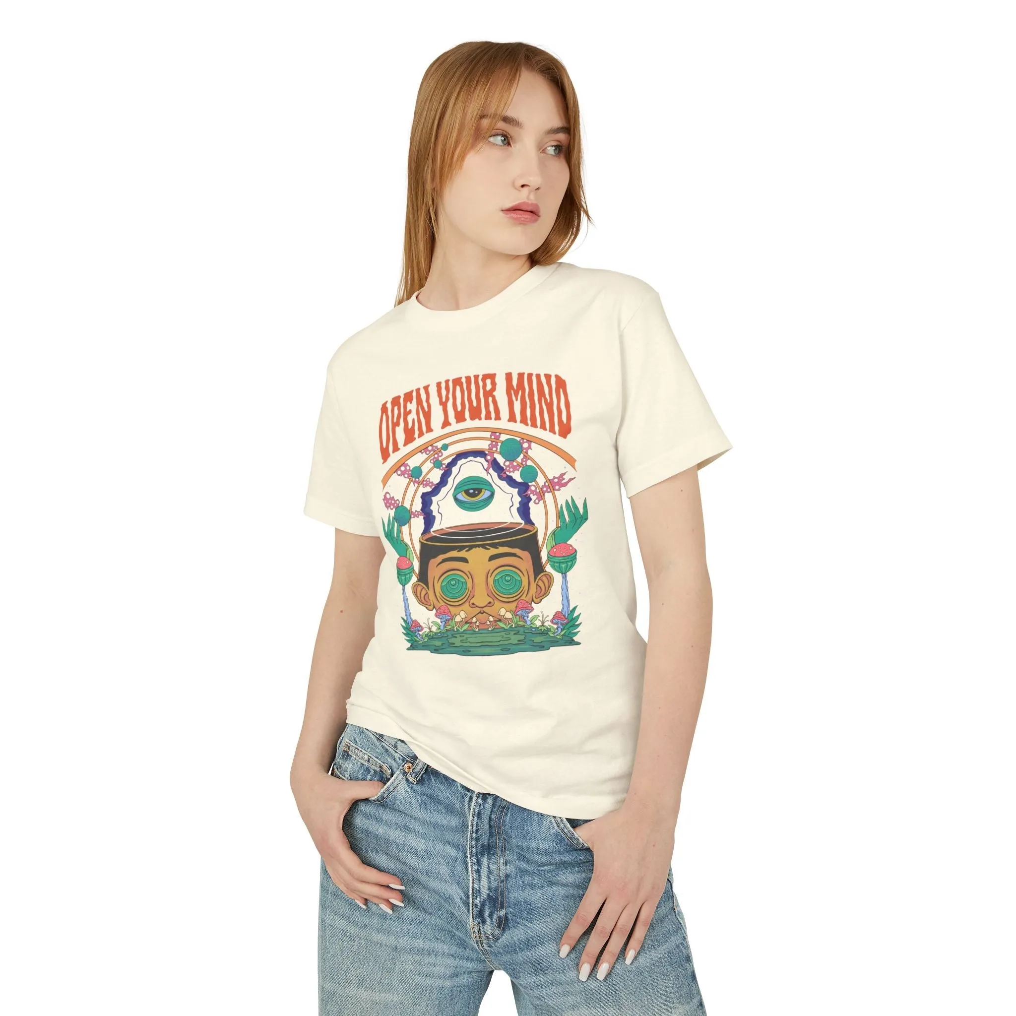 Open Your Mind 2.0  - Unisex Garment-Dyed Heavyweight Cotton Tee